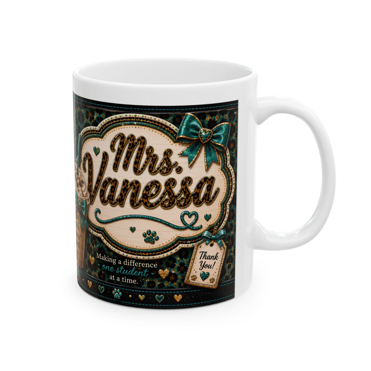 Teacher Mug with American Bully Design – Cute Classroom Coffee Cup (11oz & 15oz)