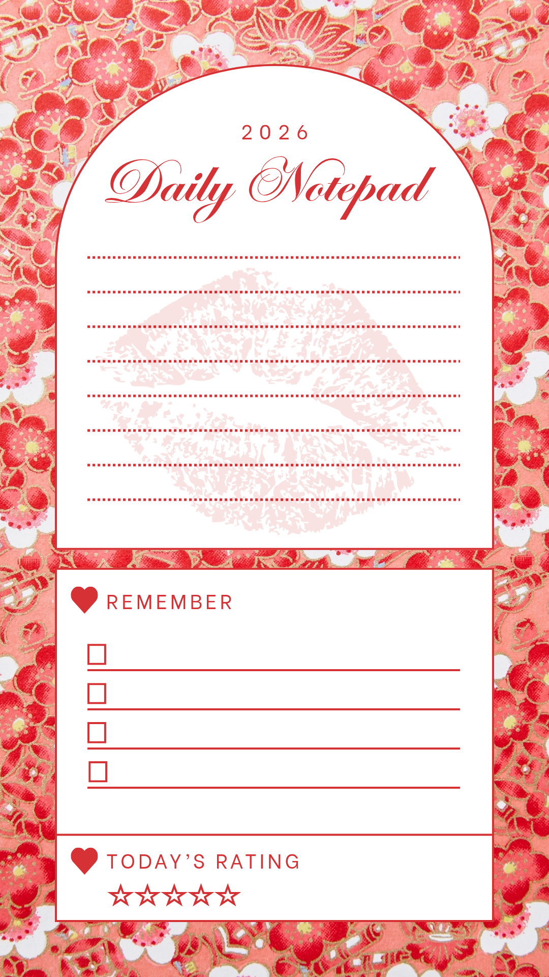 Sealed with a kiss Notepad