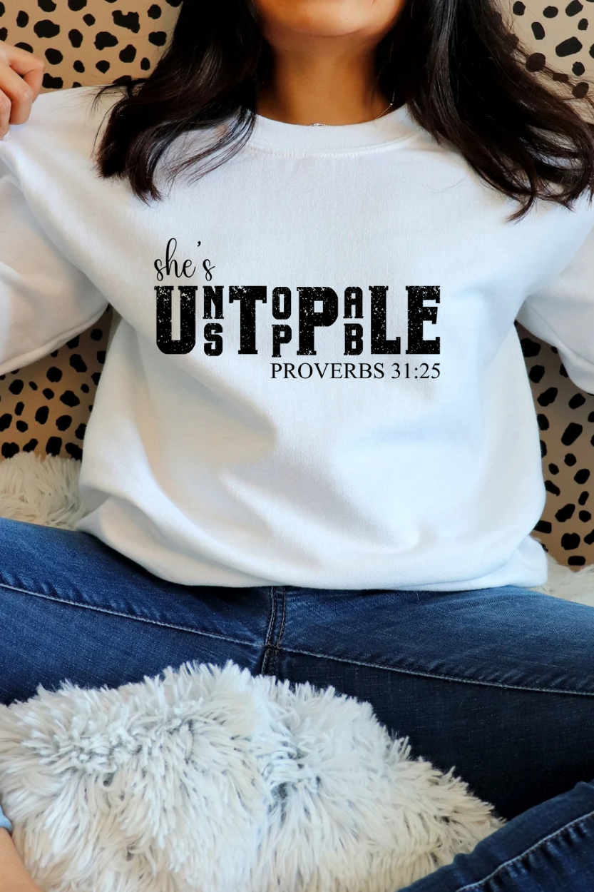 She's Unstoppable proverbs 31:25