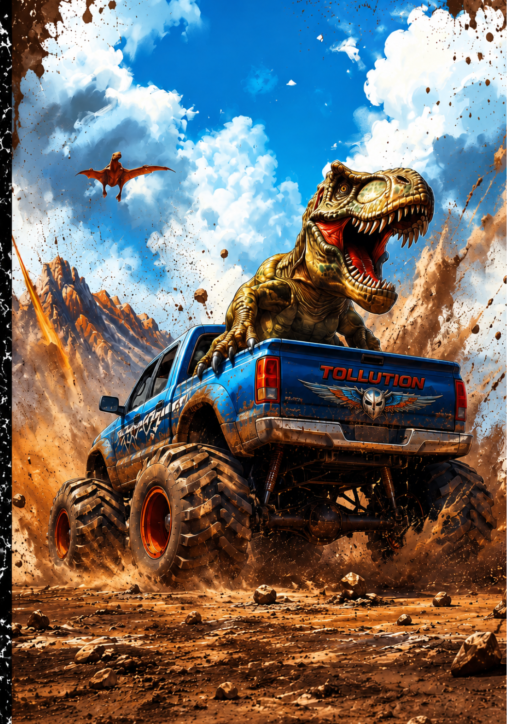 Printed Ridin Dirty Composition Notebook