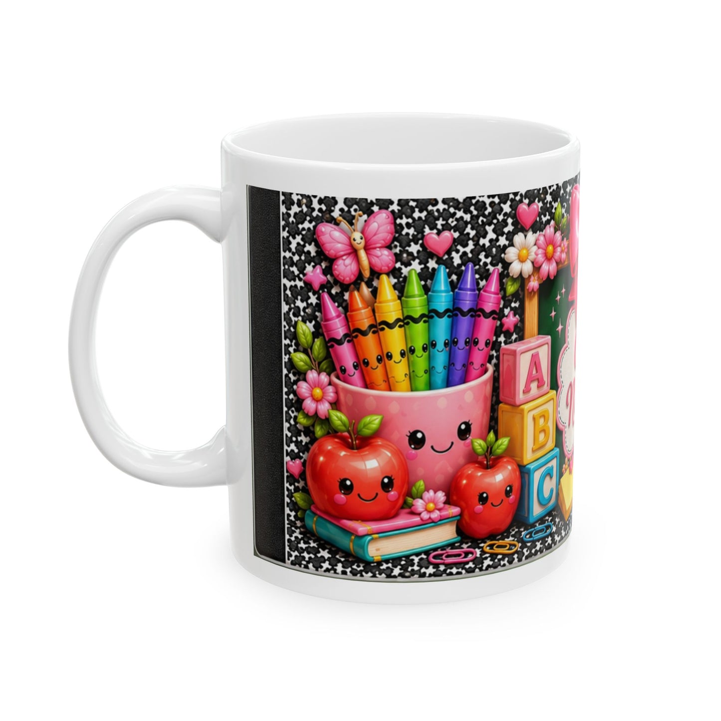 Personalized Teacher Mug — Custom Name School Classroom Coffee Cup
