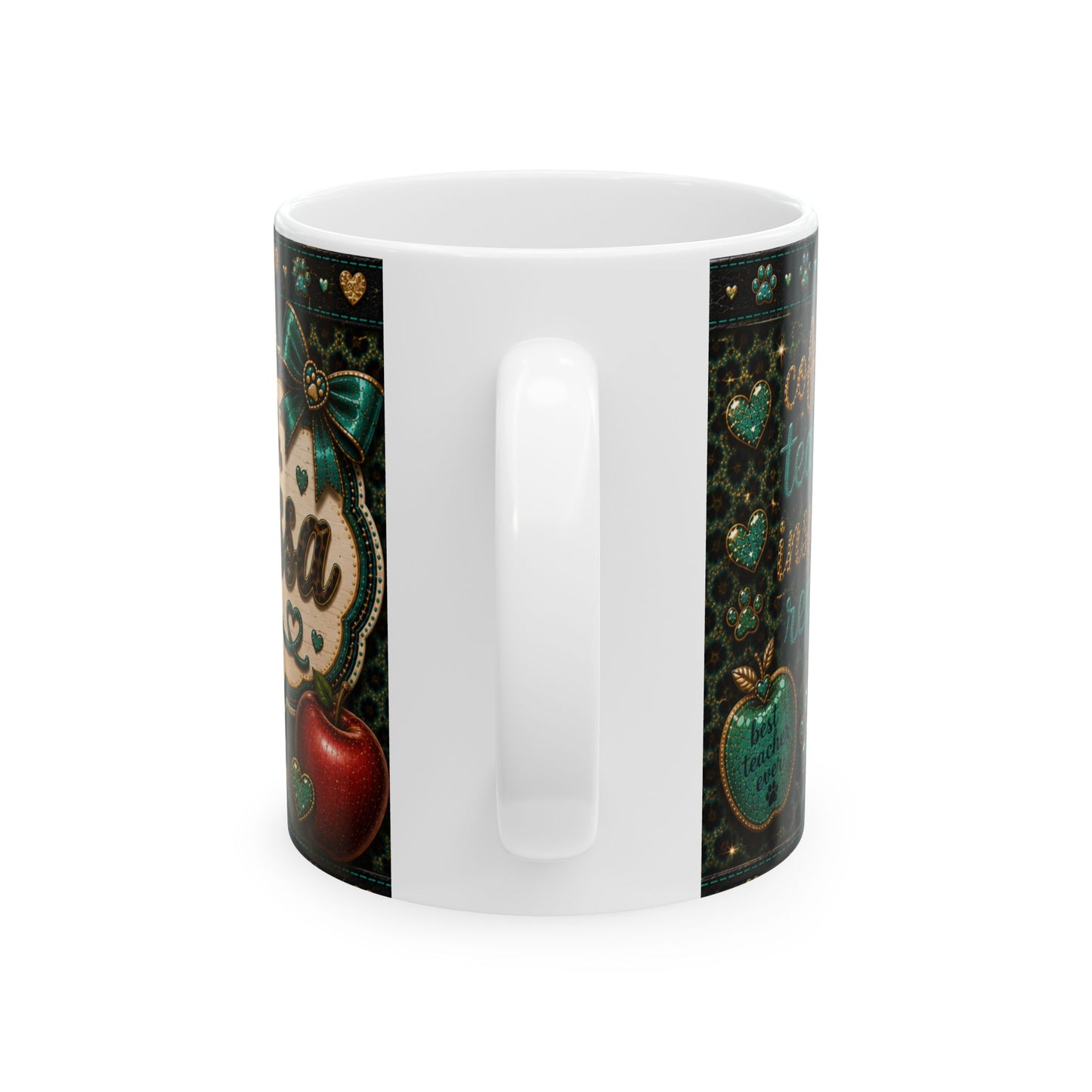 Corgi Teacher Ceramic Mug — 'The Vibe' Cute School Coffee Cup (11oz/15oz)