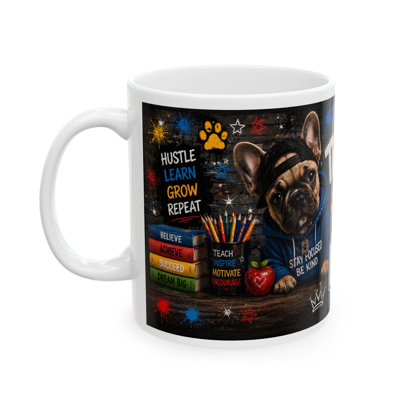 Teacher's Pet Ceramic Mug — Personalized "This May Belong To" School Coffee Cup (11oz/15oz)