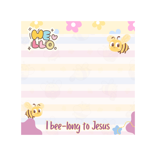 Bee-lieve In Jesus 3 pack Notepad
