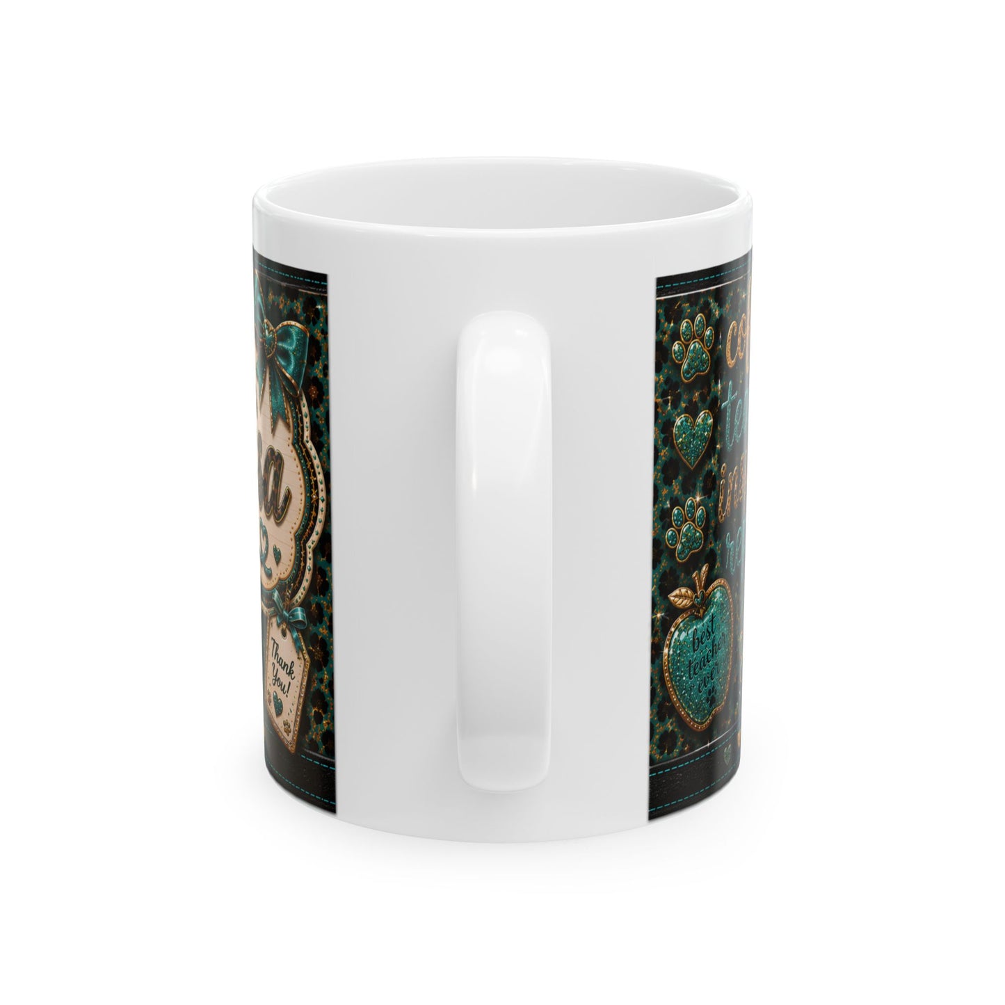 Teacher Mug with American Bully Design – Cute Classroom Coffee Cup (11oz & 15oz)