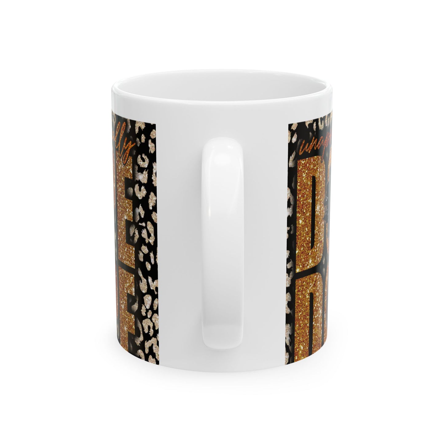 Leopard Gold 'Unapologetically Dope Ceramic Mug – 11oz & 15oz