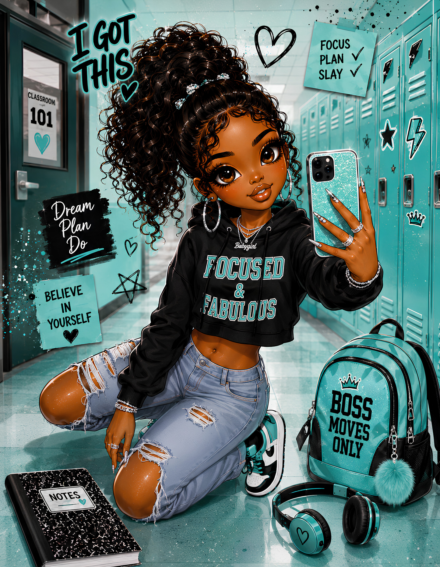Class of Confidence Digital Composition Notebook