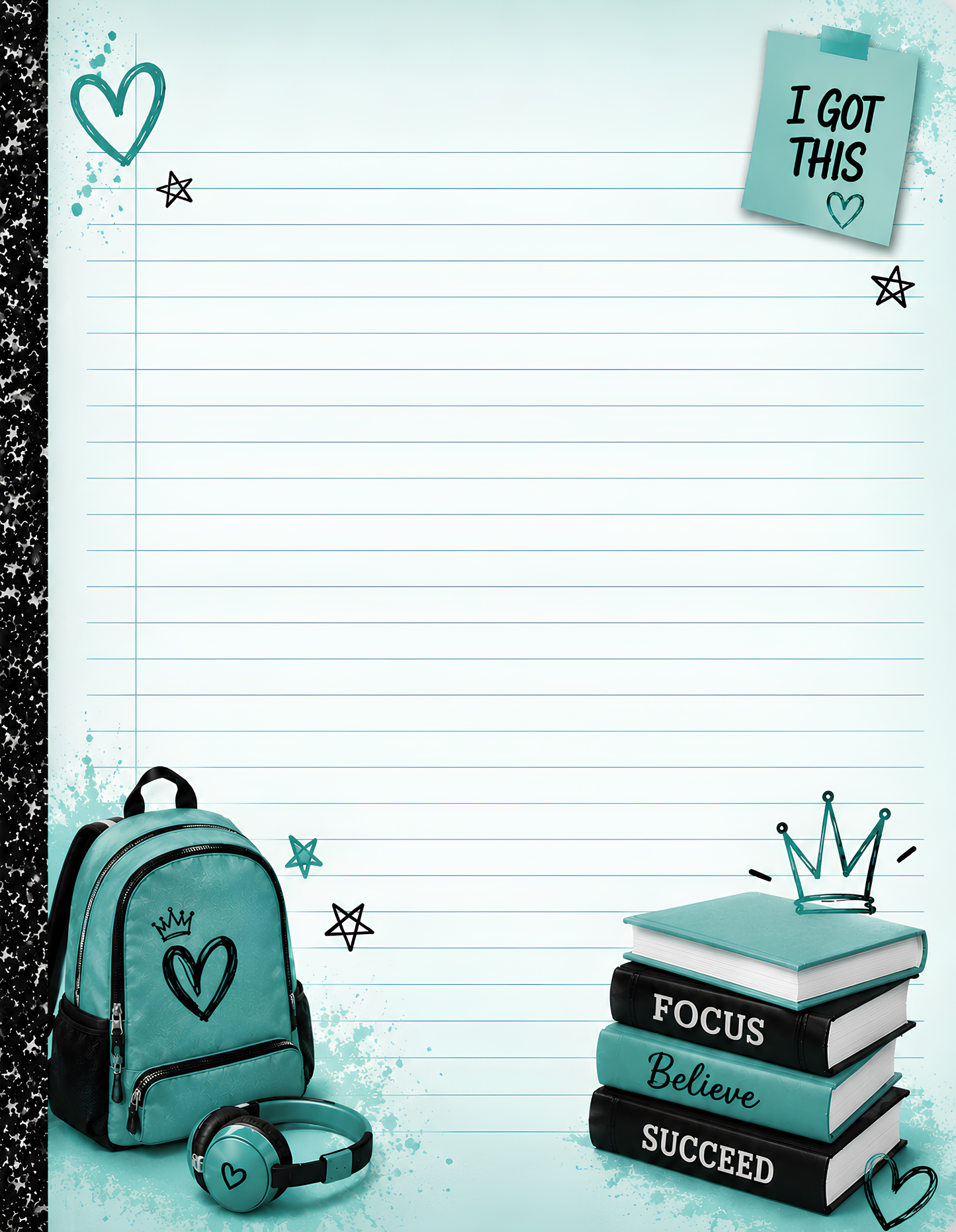 Class of Confidence Digital Composition Notebook
