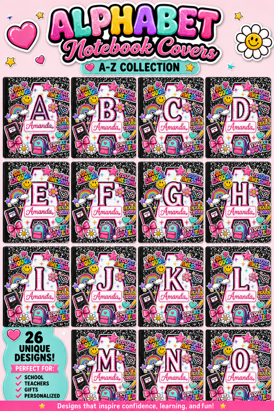 Alphabet Notebook Covers