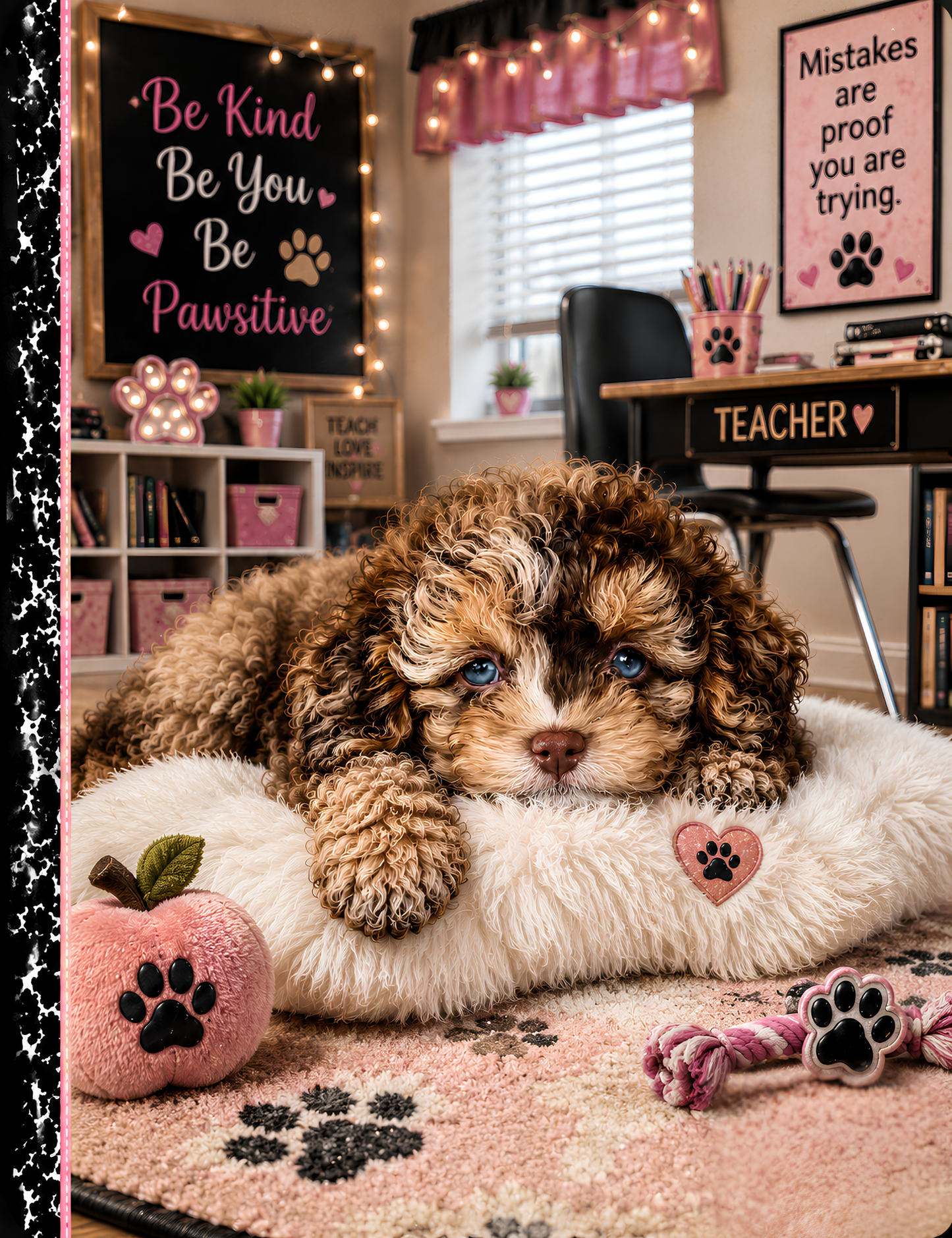Teacher's Pet Little Paws Big Dreams Printed Composition Notebook