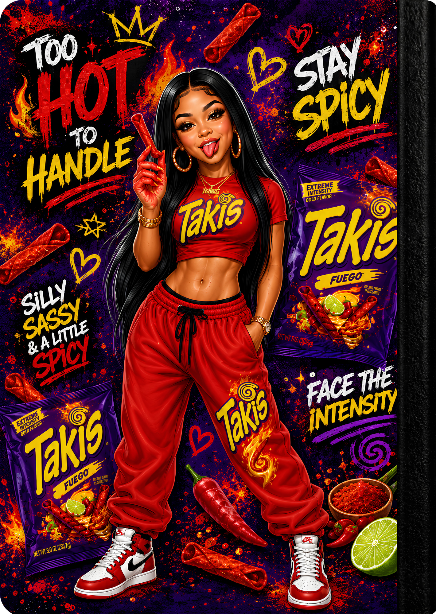 Too Hot To Handle Digital Composition Notebook Covers