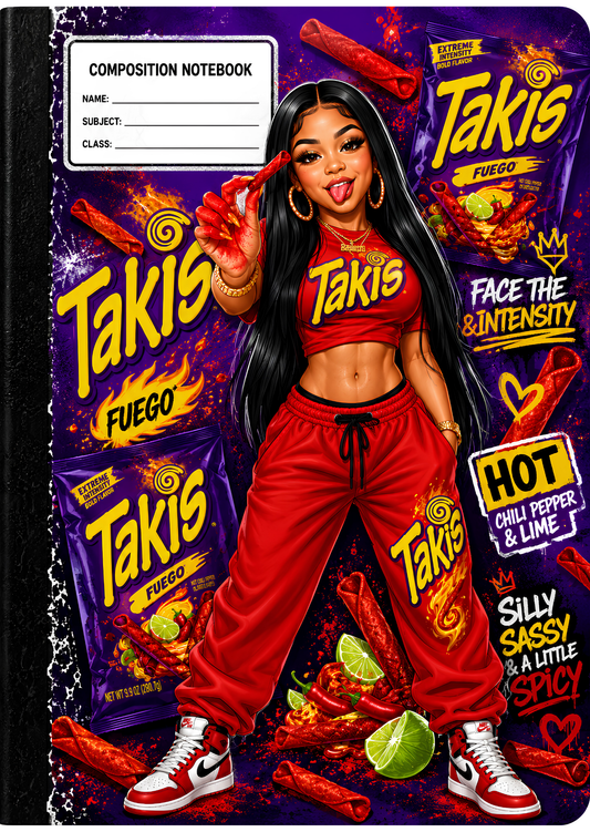 Too Hot To Handle Digital Composition Notebook Covers
