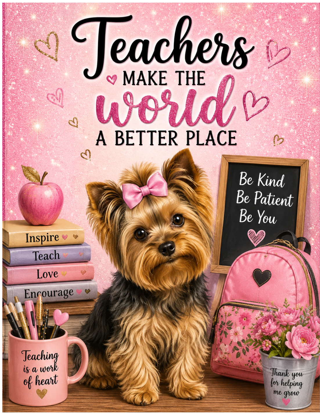 Yorkie Teacher's Pet Digital Composition Book