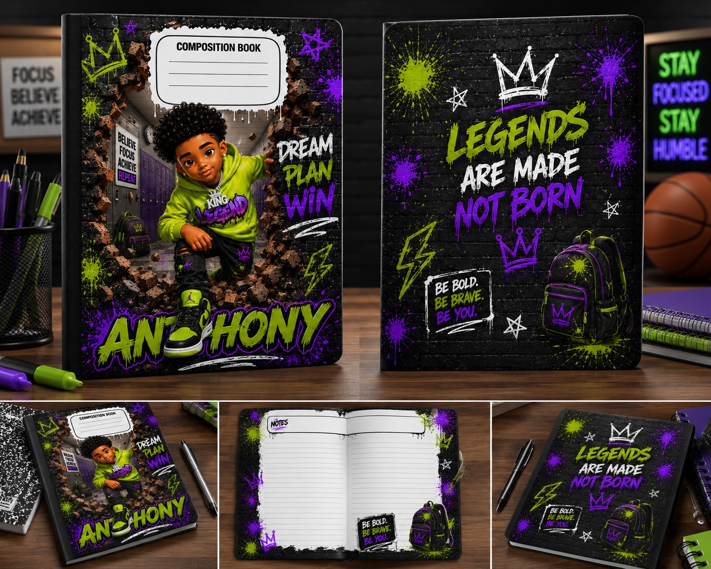 Built to be Legendary Digital Composition Notebook