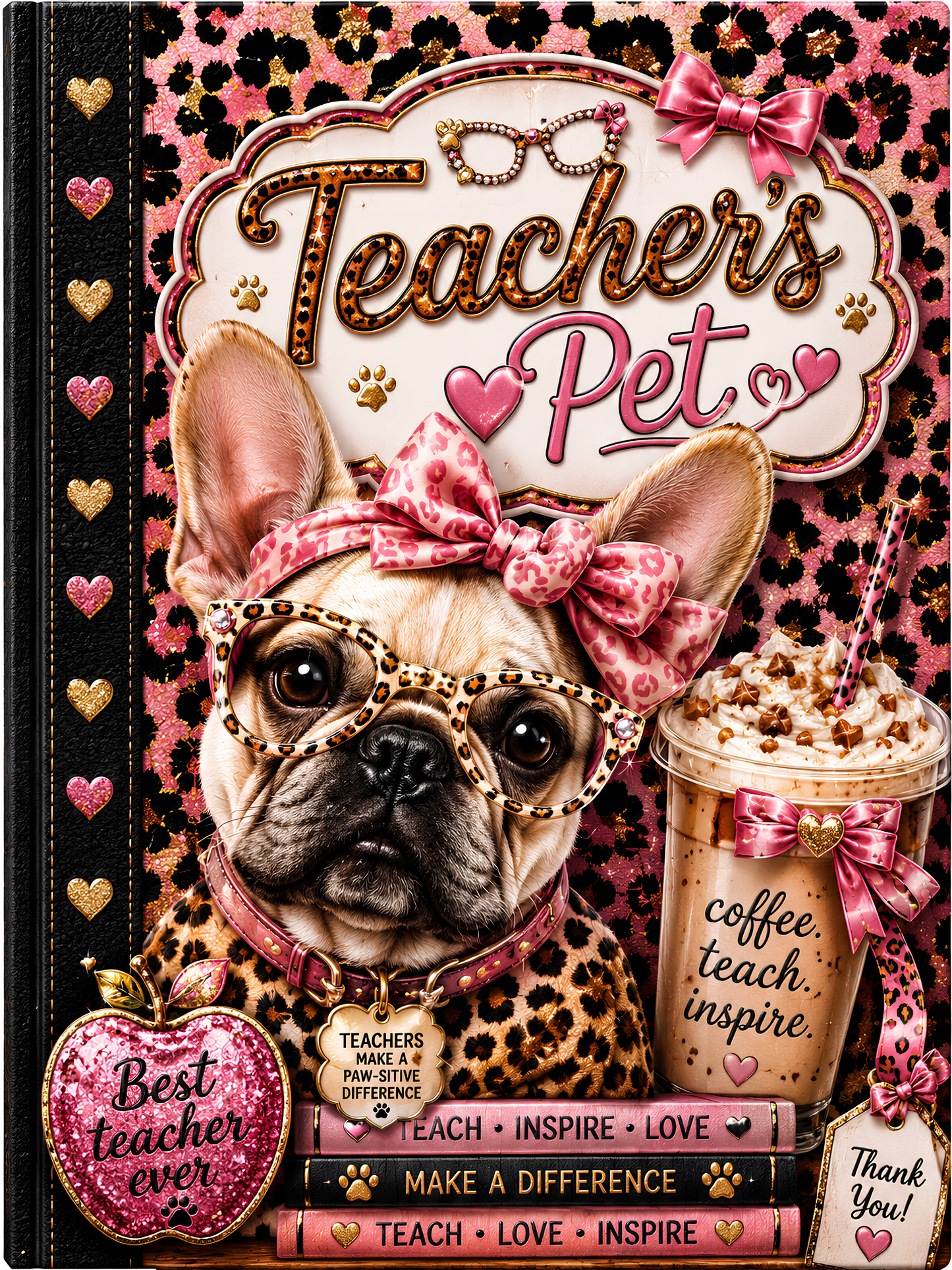 Teacher's Pet Girl Frenchie Digital Composition Notebook