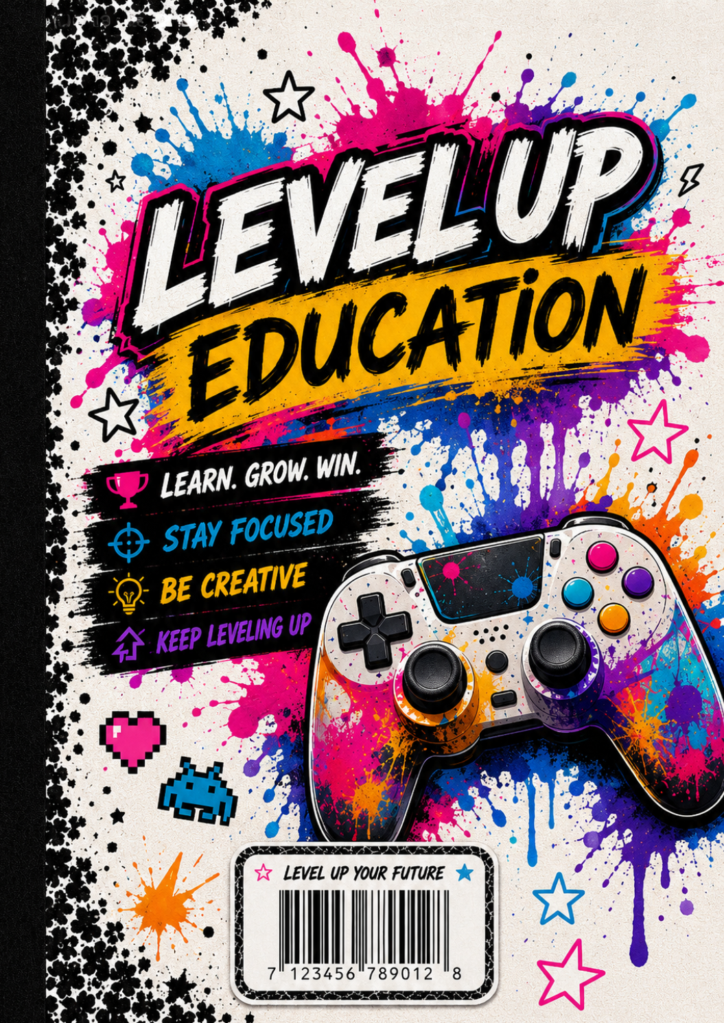 Level UP Your Education Digital Composition Notebook