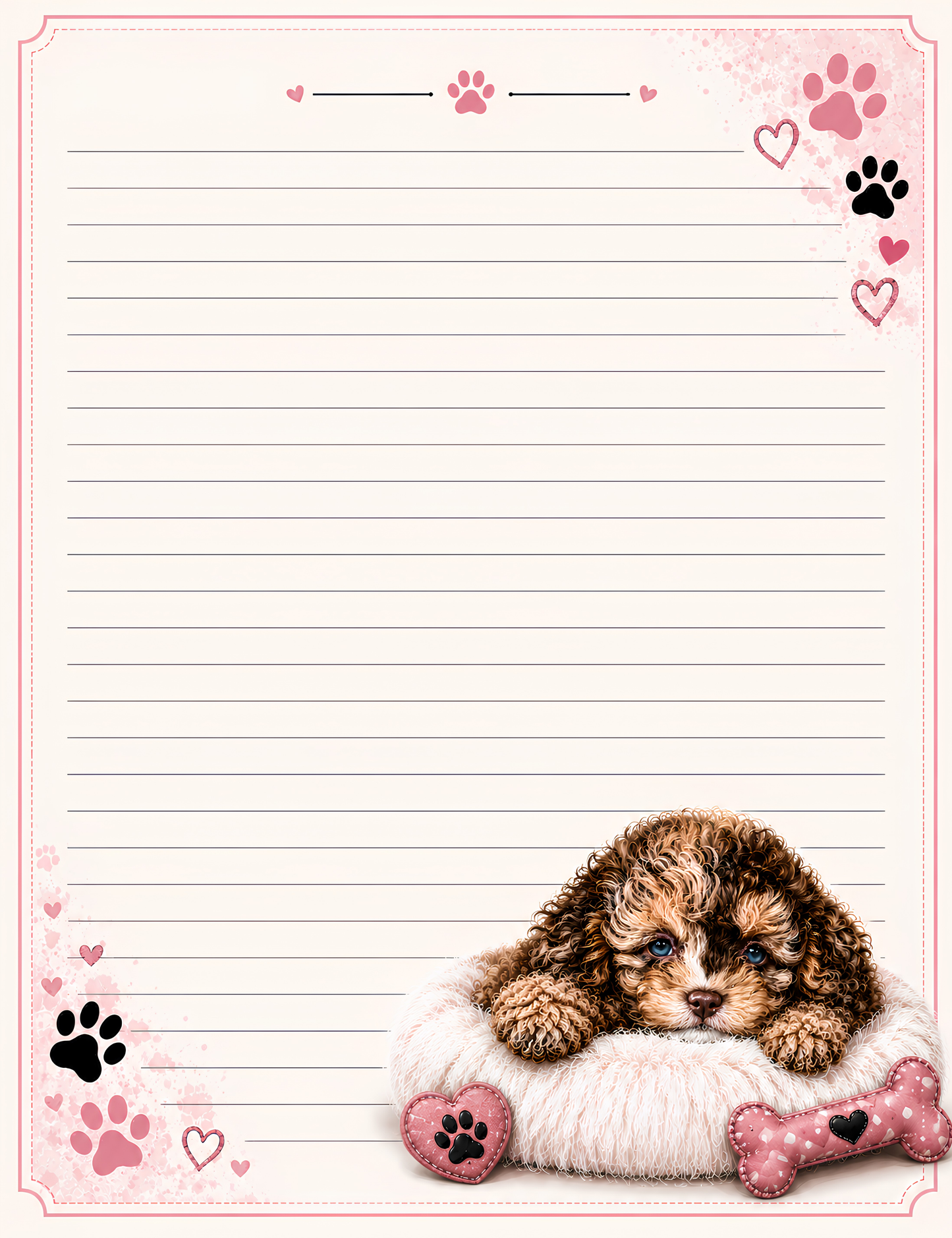Little Paws Big Dreams Digital Composition Notebook