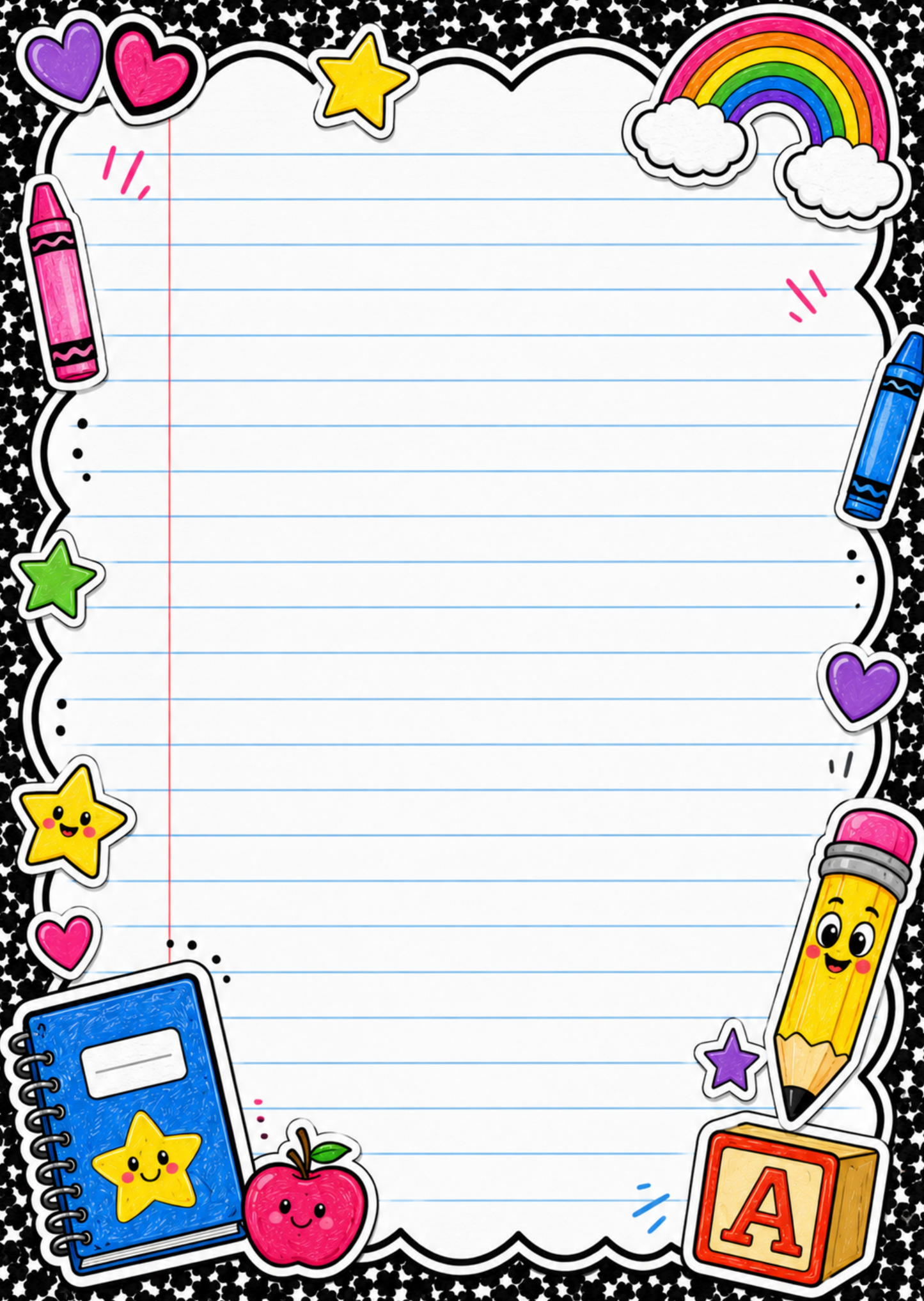 Kindergarten Ready To Learn Digital Composition Notebook