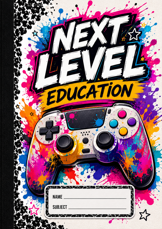 Level UP Your Education Digital Composition Notebook