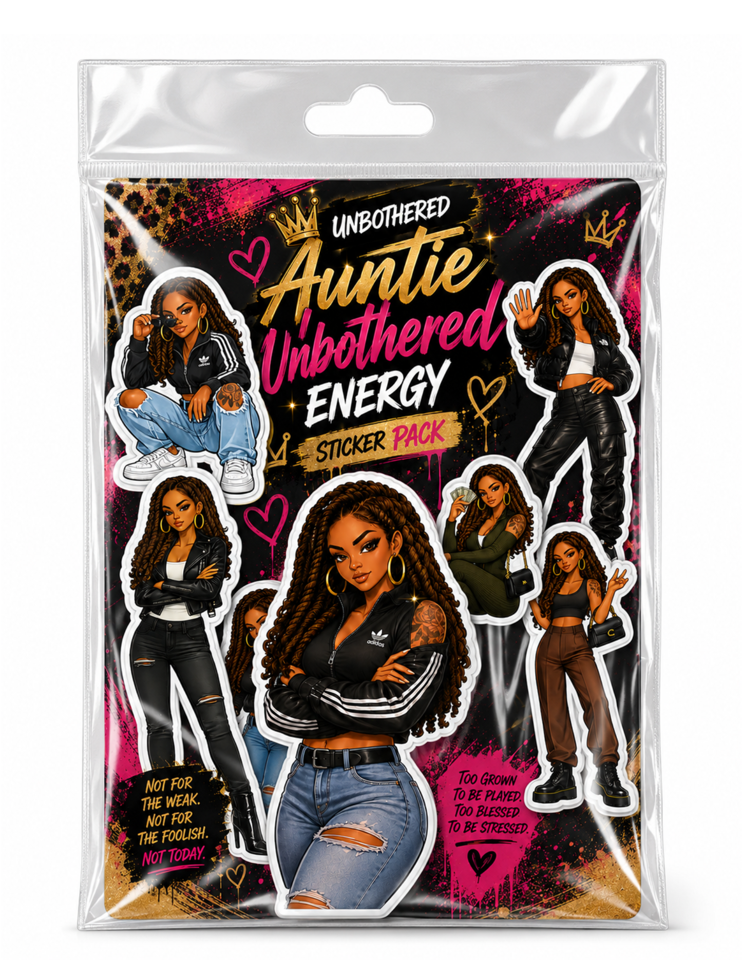 Unbothered Auntie Digital Sticker Pack