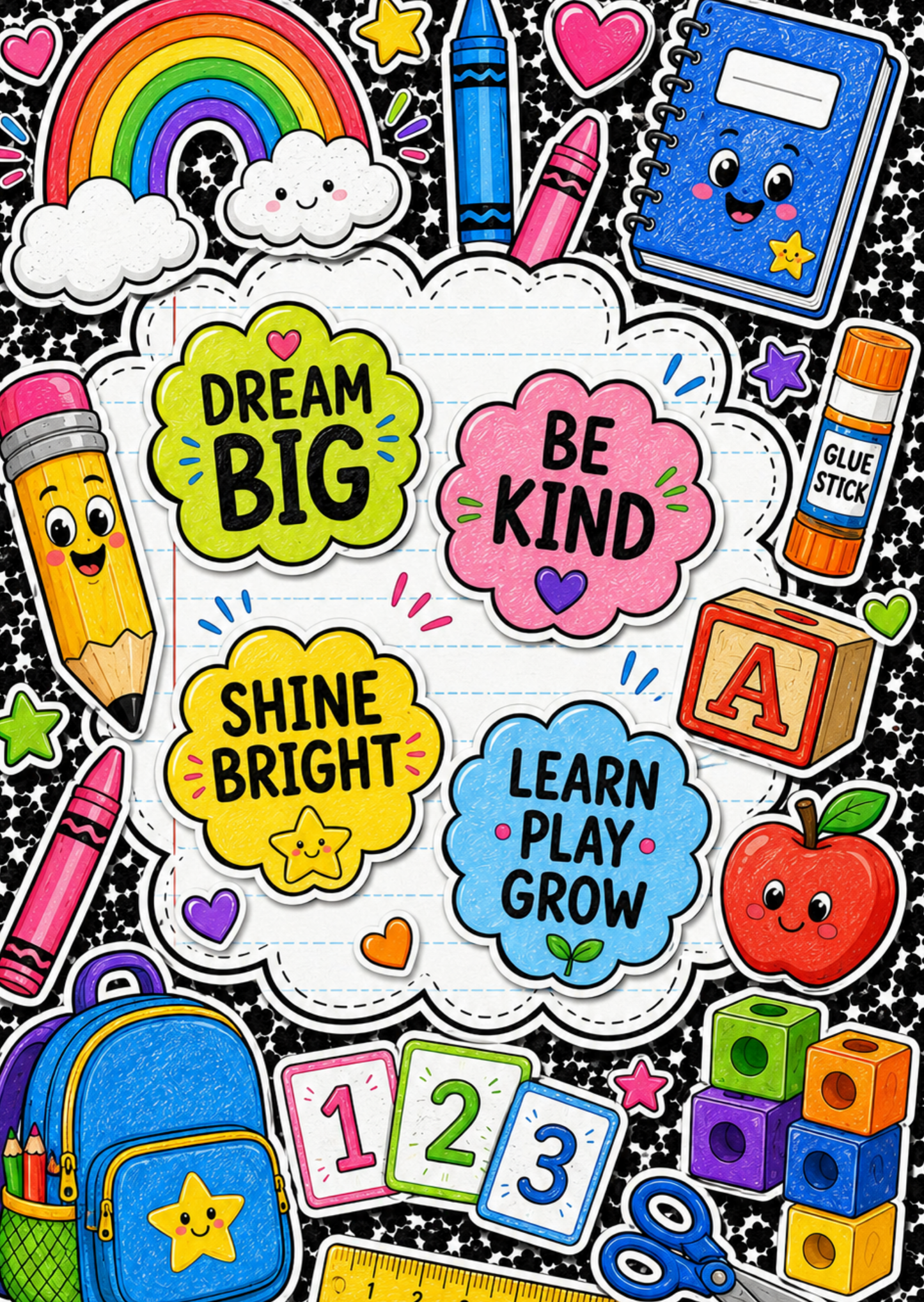 Kindergarten Ready To Learn Digital Composition Notebook