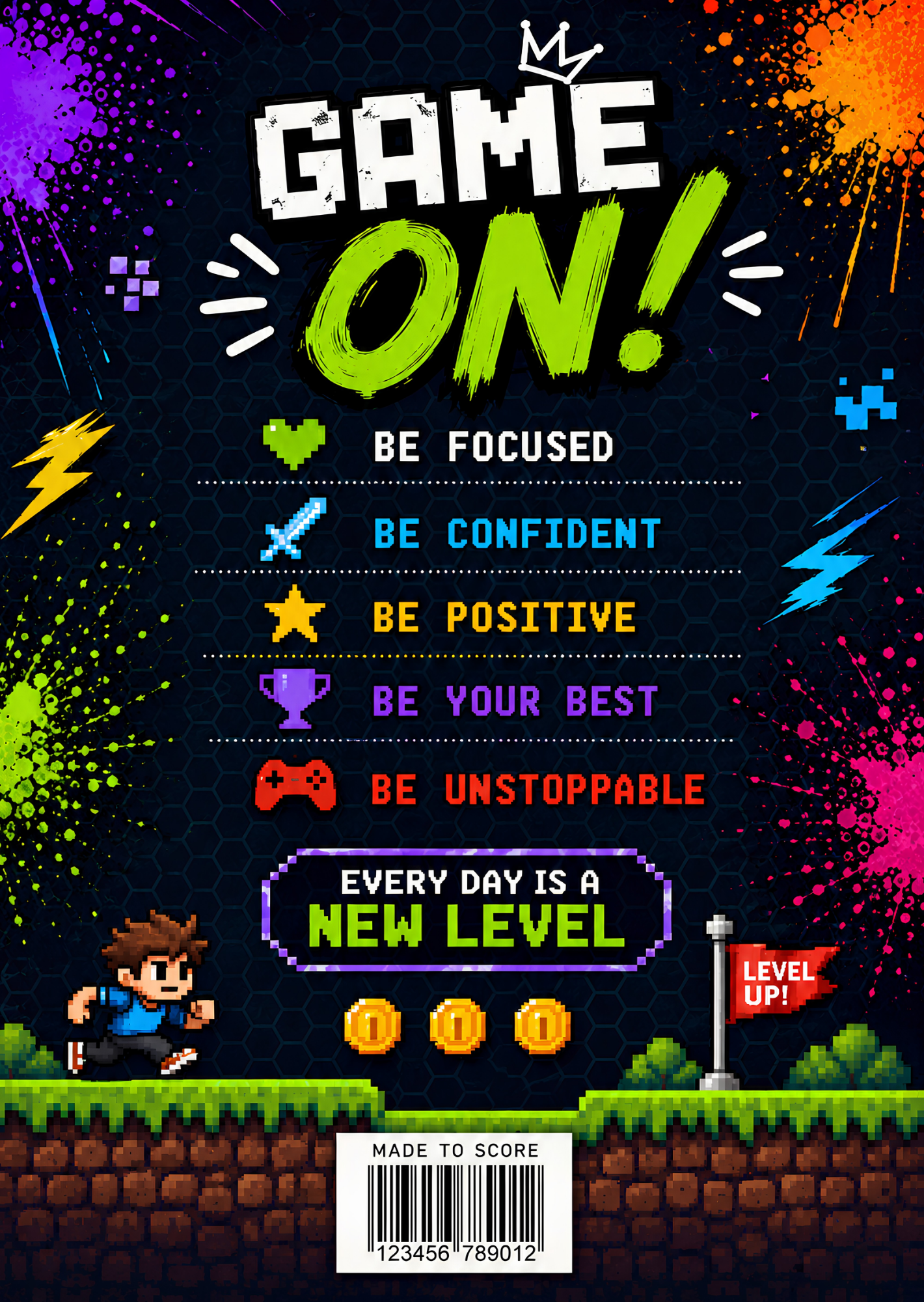 Game On Digital Composition Notebook