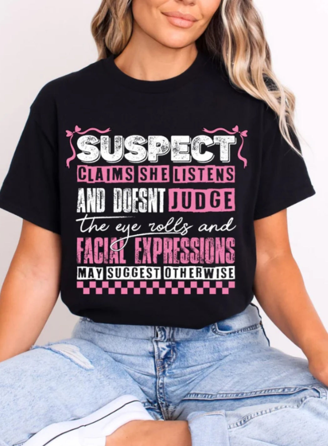 Suspect Facial Expression Shirt