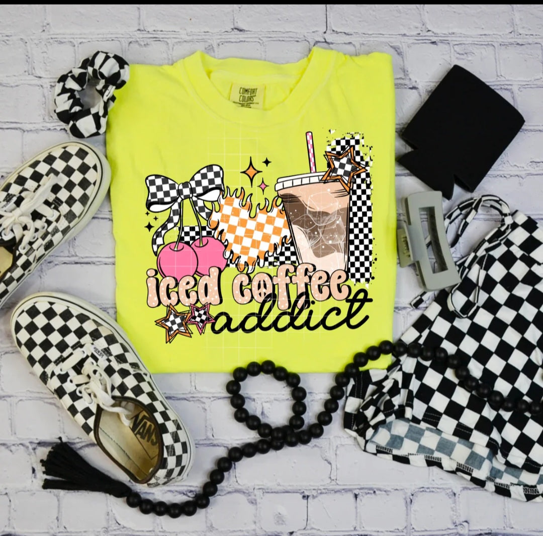Iced Coffee Addict Tshirt