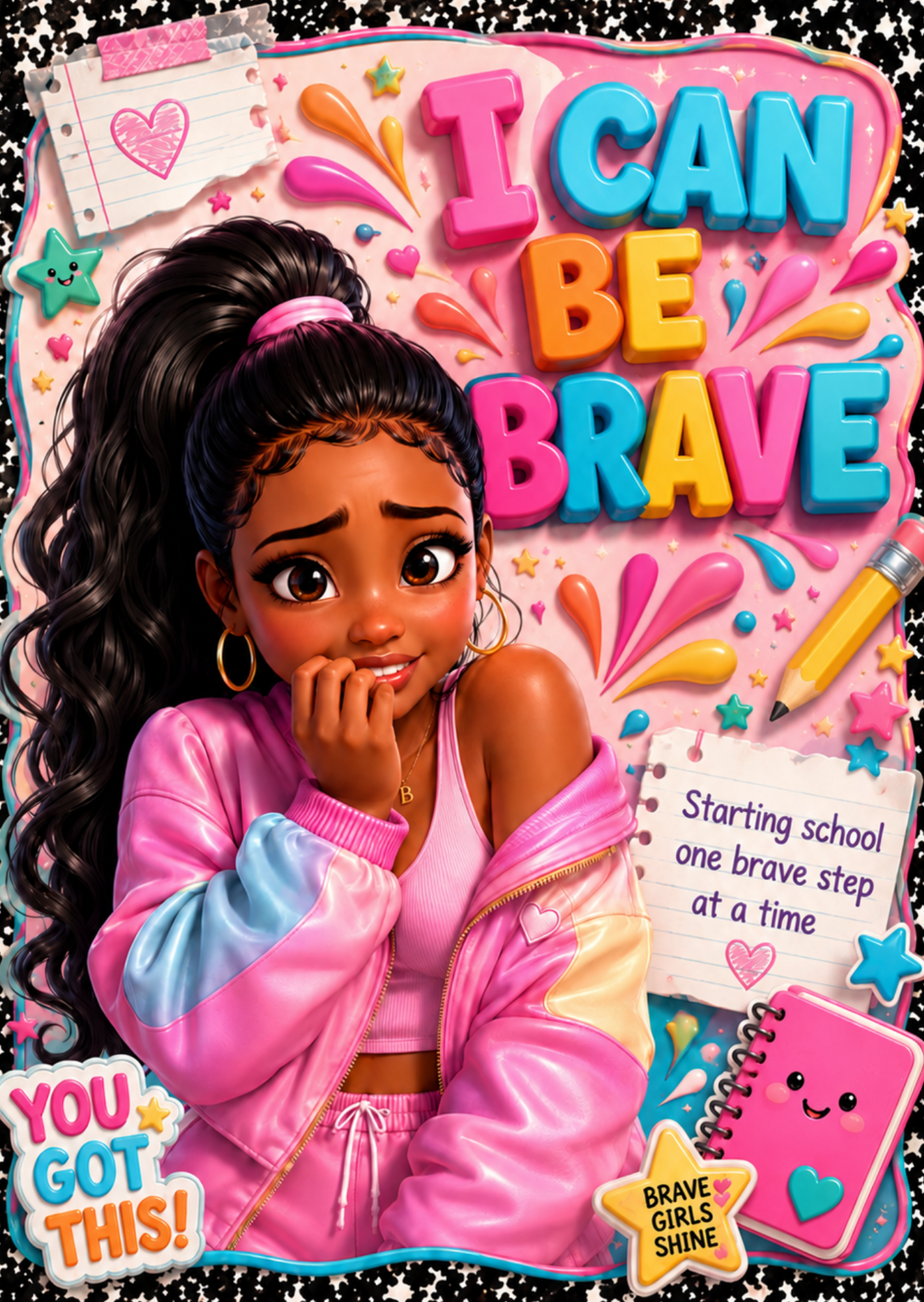 I Can Be Brave Digital Composition Notebook