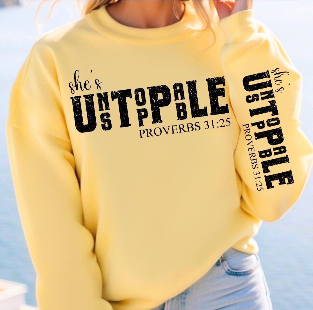She's Unstoppable proverbs 31:25