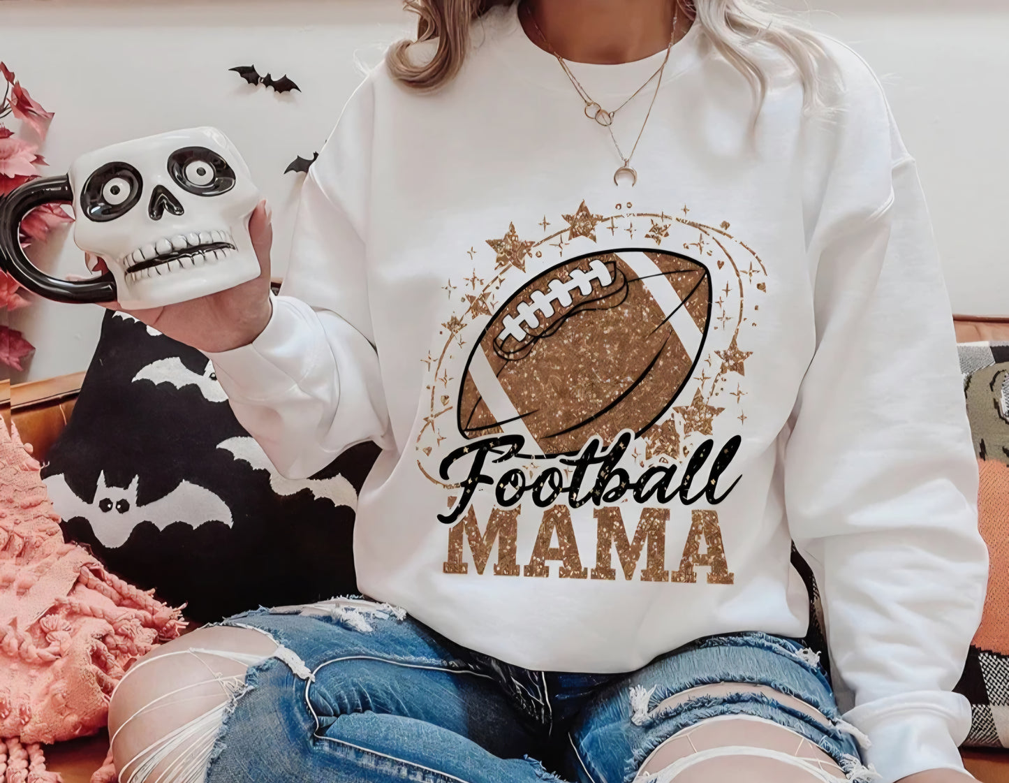 Football Mama Glitter Shirt